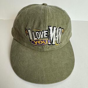 Vintage Bud Light Hat Cap Leather Adjustable Strap 90s I Love You Man Beer